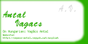 antal vagacs business card