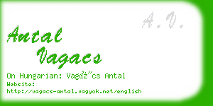 antal vagacs business card